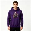 Men Anime Print Pullover Hoodie Casual Long Sleeve Sweatshirt for Adults