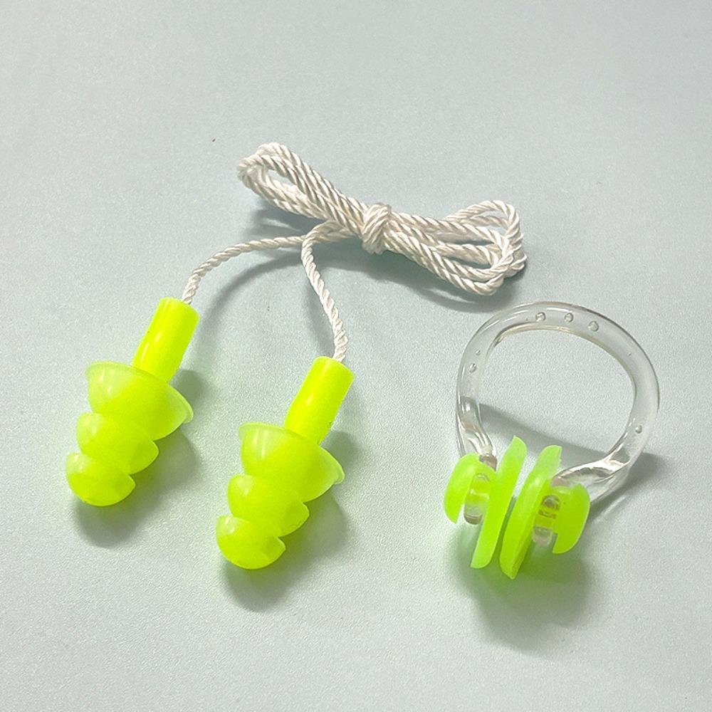 Soft Silicone Ear Plugs With Box Waterproof Swim Dive Supplies Accessories Nose Clip Sleep