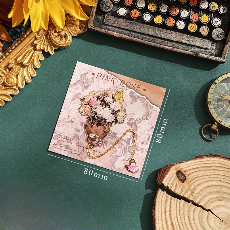 Китайские мифологические сказочные закладки, красивые полые латунные закладки, закладки с цветочной феей, канцелярские принадлежности для девочек