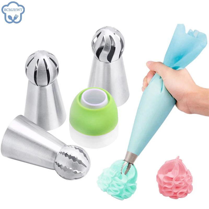 4 шт. Насадки для кондитерских изделий Torch для крема, глазури, насадки для кондитерских изделий, насадки для украшения торта в виде листьев, тюльпанов, роз, насадки для торта, кондитерские изделия