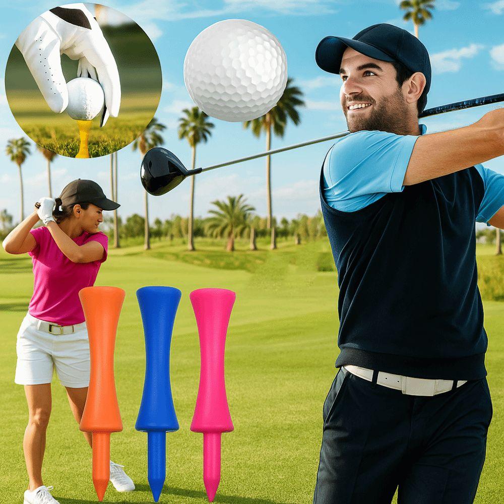 100 шт. Пластиковая гольф-резиновая подставка 68 мм Подставка для тренировок по гольфу Профессиональная подставка для гольфа Аксессуары для гольфа