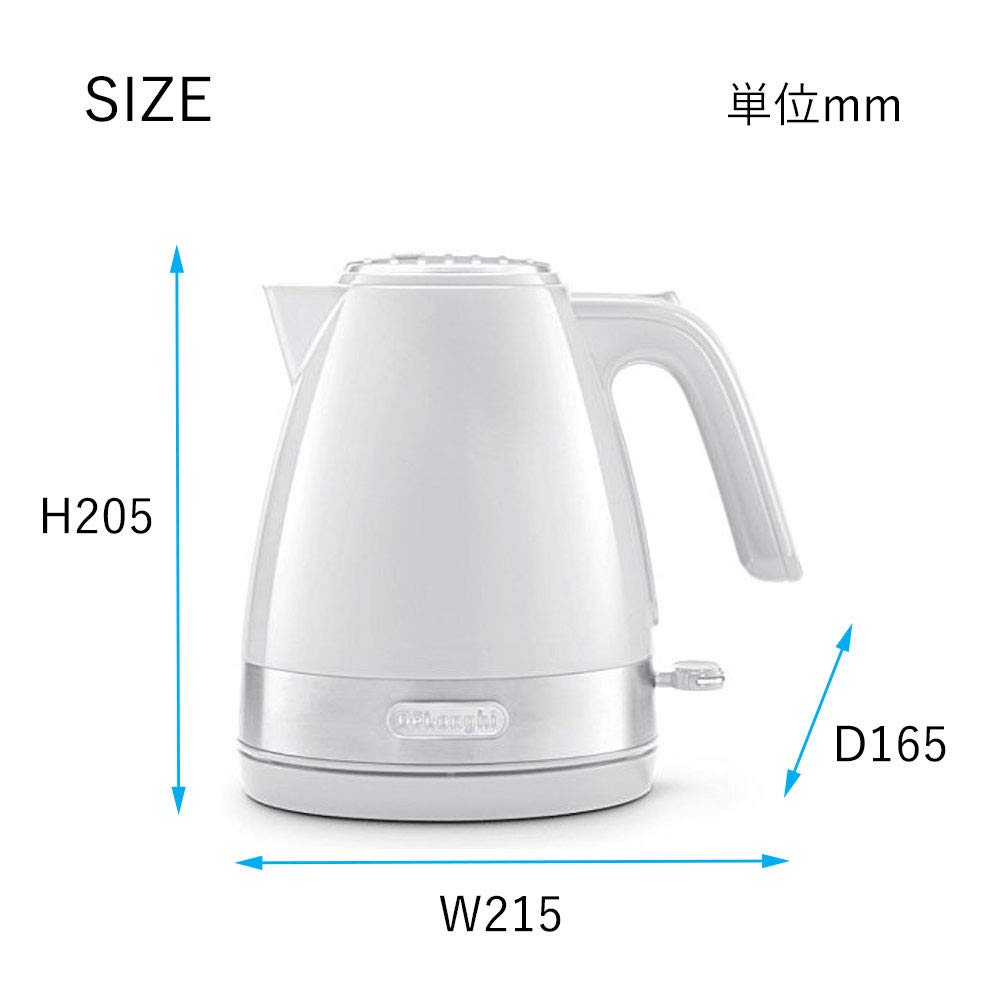 Delonghi Электрический чайник Белый 1.0л KBLA1200J-W 2