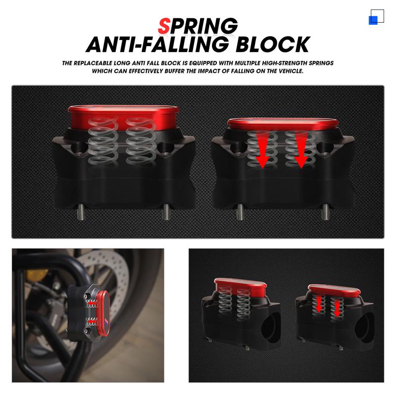 For BMW F900R F900XR F900 R XR -2024 Motorcycle Accessories Engine Protection Guard Bumper Block Decorative Spring Block