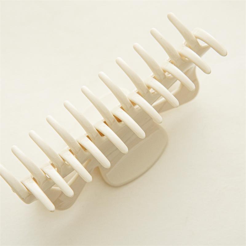 2023 Large Grab Clip with High Hair Volume for Women In South Korea White Hair Grab Thick Hair Clip Back Head Shark Clip Jewelry