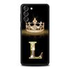 Модный Чехол для Телефона с Алмазной Короной и Буквой А, Мягкий, для Samsung Galaxy S23 S24 S22 S21 S20 FE Ultra 5G S10 S10E S9 S8 Plus