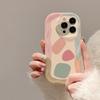 Ins цвет граффити для чехла мобильного телефона iPhone15promax Apple 14 кремовая волна 12/13 мягкий чехол 11