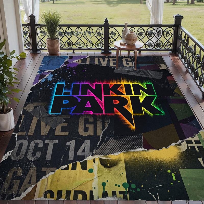 Soft Floor Carpet Linkin Park Pattern Area Rug Decorative Mat For Home Room Decoration