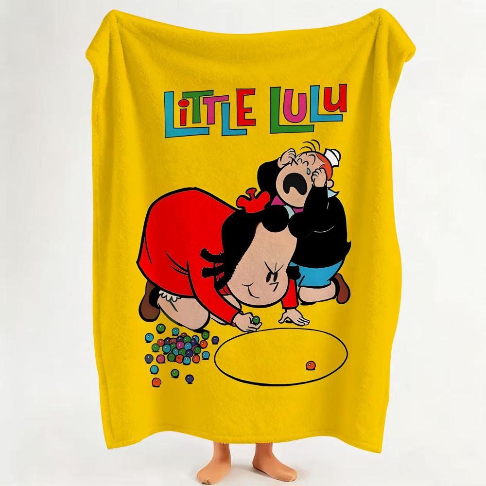 cartoon L LooLoo K Kids Throw Flannel Throw Blanket Suitable for Sofa Living Room Bedroom