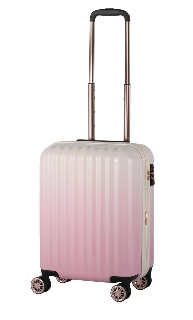 Carry Case Suitcase Zipper Expandable Pastel Gradient Cute Stylish 36 when L 3kg Beige Pink [Actus] Carry-On (41 expanded) 74-20573