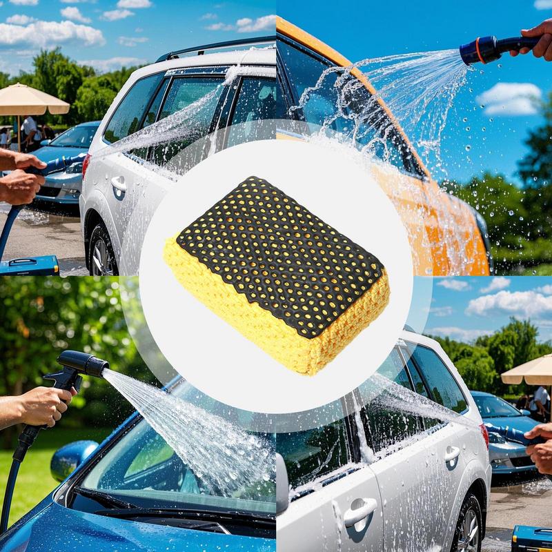 Car Detailing Sponge Car Wash Mud Cleaning Sponge Brush Non-Scratch Cleaning Tools All-Purpose Detailing Supplies For Automotive