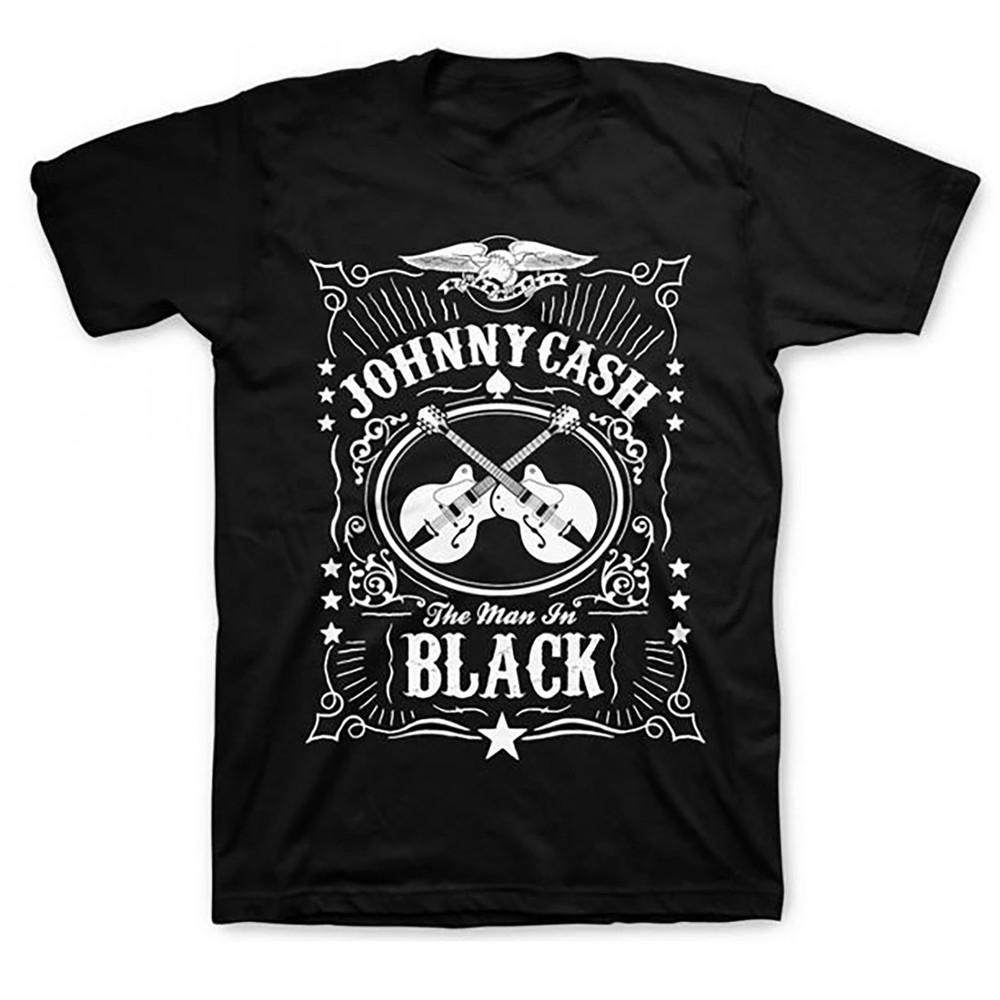 Мужская футболка Johnny Cash The Man In Black Черная