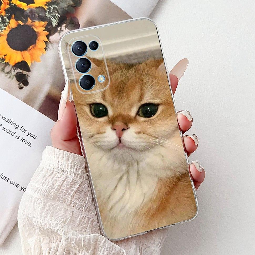 For Oppo Reno5 5G Case Stylish Flower Butterfly Soft Silicone Case For Oppo Reno5 Reno 5 K 5K Cases CPH2145 Cover Coque Bumper