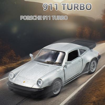 1/36 масштаб Porsche 911 Turbo игрушечная модель автомобиля литая под давлением ретро гоночная модель с инерционным механизмом игрушка для мальчика подарочная коллекция