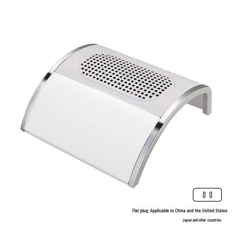 Мощный настольный пылесос для ногтей с двумя вентиляторами мощностью 80 Вт и пылесборник