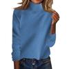 Women's Fashion Thickened High Standing Neck Loose Sweater Plunging Sleeve Bottom Shirt Top