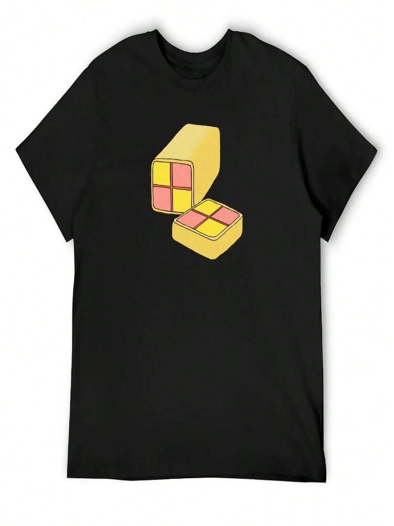 Battenberg Cake T-Shirt Funny T-Shirt Graphic Shirts Vintage Graphic Tee Quick Drying unisex Clothes