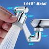 Metal Copper Faucet Extender With 1440° Rotation And Swivel Robotic Arm Kitchen Bathroom Tap Water Saving Sprayer Nozzle Adapter