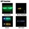 Flexible LED Matrix Panel with APP Remote Control Text DIY Lighting Dimmable RGB Display Holiday Windshield Decor Display