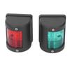2Pcs LED Navigation Light PC Starboard Green Port Red 112.5° Beam Angle IP54 Waterproof 2NM Marine B
