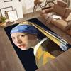 Girl With A Pearl Earring Square rugs are a great choice for living rooms, bedrooms, home décor, and as gifts