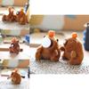 Plush Capybara Bubble Blowing Keychain With Soft Short Pile For Kids And Collectors