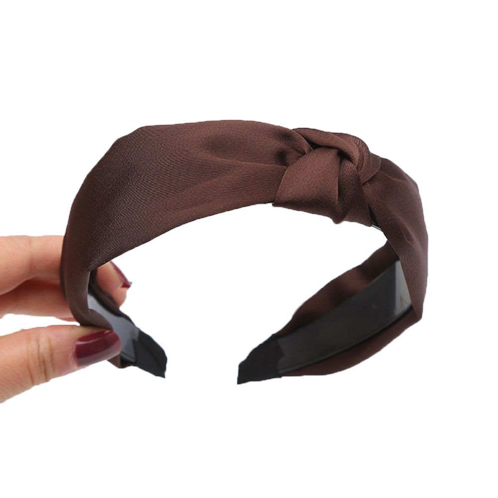 Цветной узел, широкий боковой аксессуар для волос, головной убор, обруч для волос, повязка на голову для женщин и девочек, повязка на голову