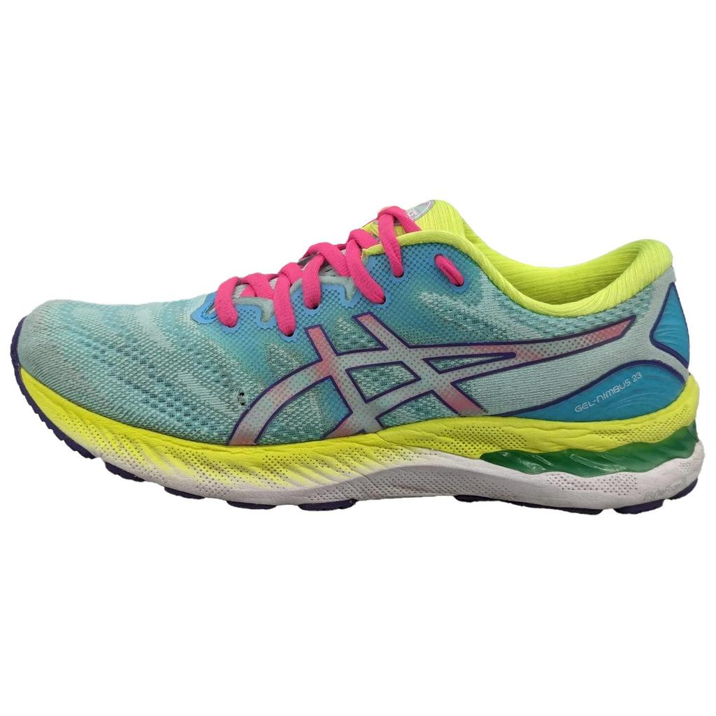Asics Gel-Nimbus 23 Comfortable Versatile Low-Top Running Shoes Women Sneaker Green Pink 1012B238-300