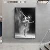 Картина на холсте, черно-белые постеры и принты для балета и танцев, портретные фотографии в скандинавском стиле для украшения дома, настенное искусство