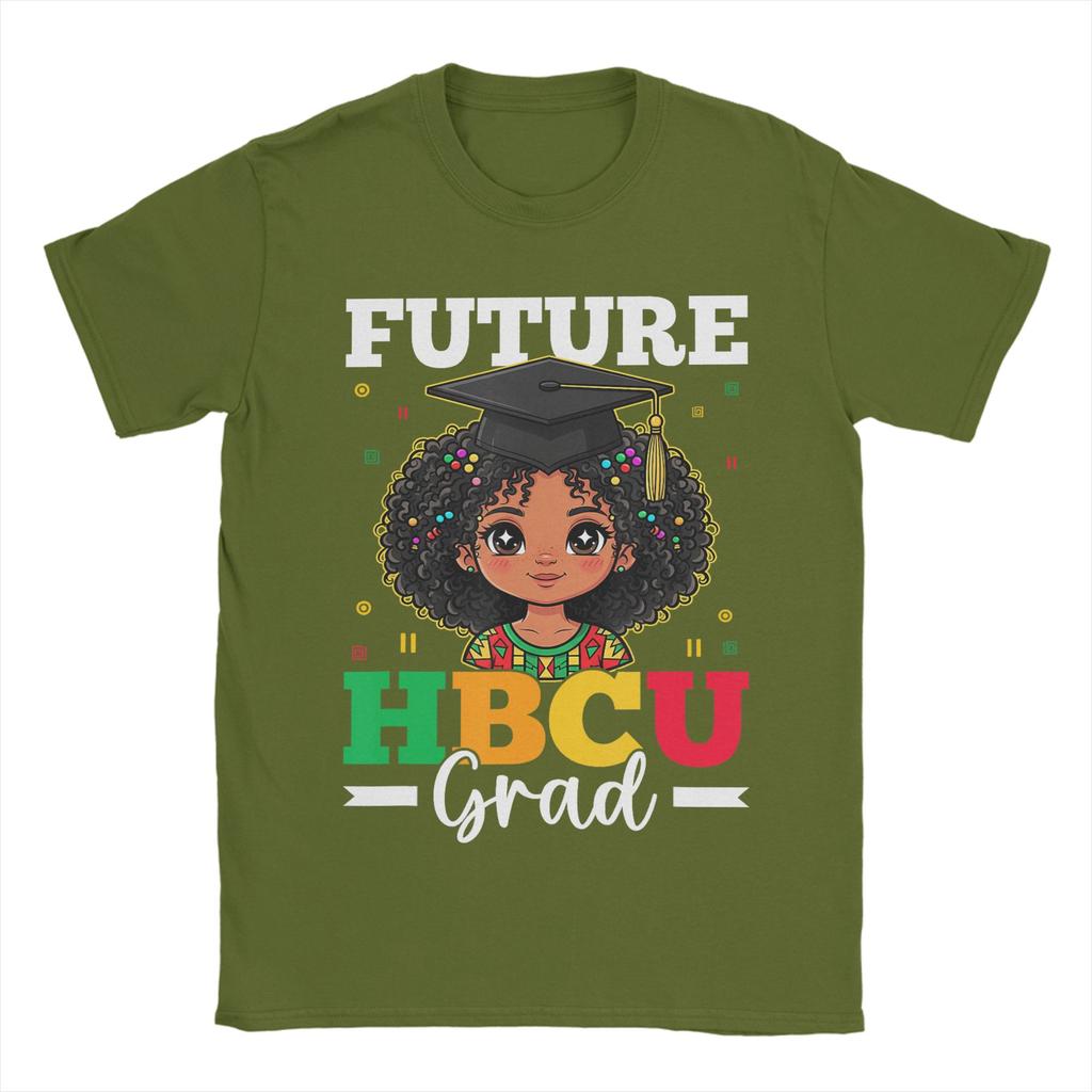 Future HBCU Grad Black History Month African American Girls T Shirt Unisexs Cotton Cool TShirt Short Sleeve Tops Original