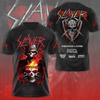 Футболка с 3D-печатью Rock Band Slayer Мужская Женская Модная Повседневная Мужская Футболка с Коротким Рукавом Хип-Хоп Топы Футболки Мужская Одежда