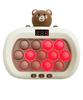 Game 6 Illuminated Electric Educational Stress Fingertip Development Level V5 Unicorn High Level Bear Push-and-Pop V5, Modes, Whack-A-Mole, Button,