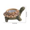 Turtle Shaped Vase Ornament Waterproof Resin Decor for Garden Pool Courtyard