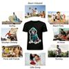 Крутая толстовка с принтом питбуля Повседневный топ для любителей собак Футболка из чистого хлопка