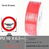 Explosion-Proof Transparent PU High-Pressure Pneumatic Air Hose for Air Compressor Pump, Sizes: 4/6/10/12/14/16mm (8*5)