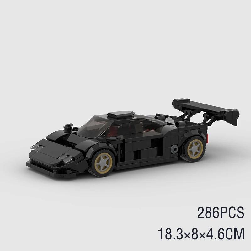 MOC Скорость Супер Гоночный Автомобиль F40 RS6 Городская Спортивная Модель Строительные Блоки Классическое Ралли Старый Гоночный Автомобиль Кирпичи Технические детские игрушки