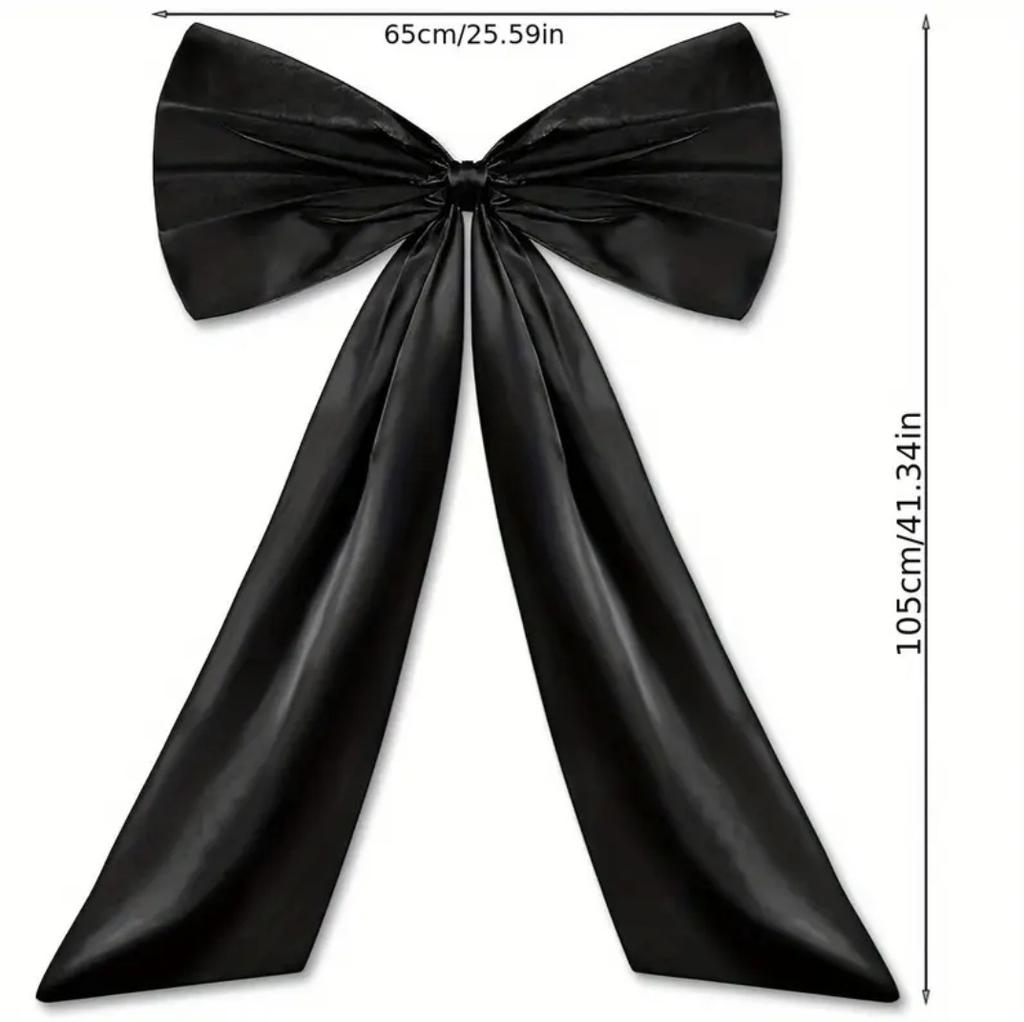 Большой бант Тематические украшения для вечеринки Бант-лента для верхушки рождественской елки на Рождество, свадьбу, день рождения, настенный декор-подвеска 1 шт.