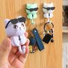 Солнцезащитные очки Кот Брелок для ключей для стены Без сверления Клейкий крючок для ключей Шляп Шкафов Полотенец Мультяшный кот Настенный органайзер для прихожей Кухни Ванной