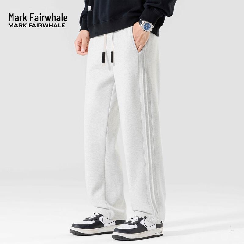 Mark Fairwhale Мужские весенние свободные прямые повседневные брюки