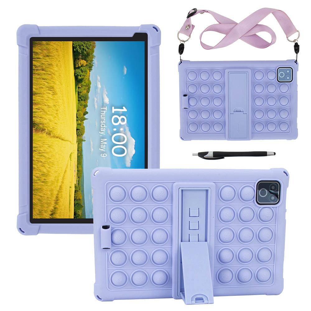 Soft Bubble Silicone Case For URAO X109 10.1 inch Kids Stand Tablet Cover Shell With Adjust Shoulder Strap