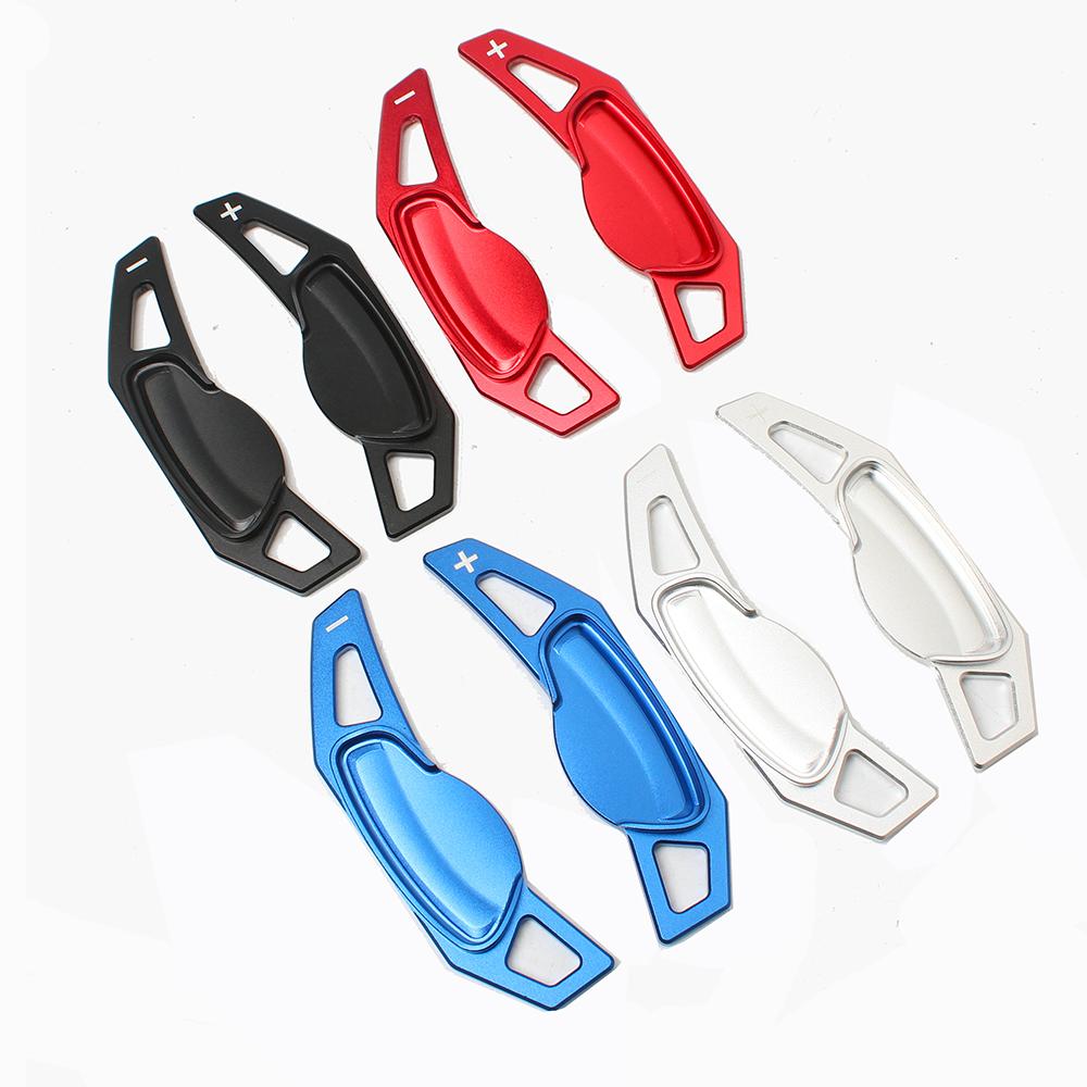 Aluminium Alloy Steering Wheel Shift Paddles Car Steering Wheel Shift Paddle Extension for Smart 451 453 Fortwo 2009-2017