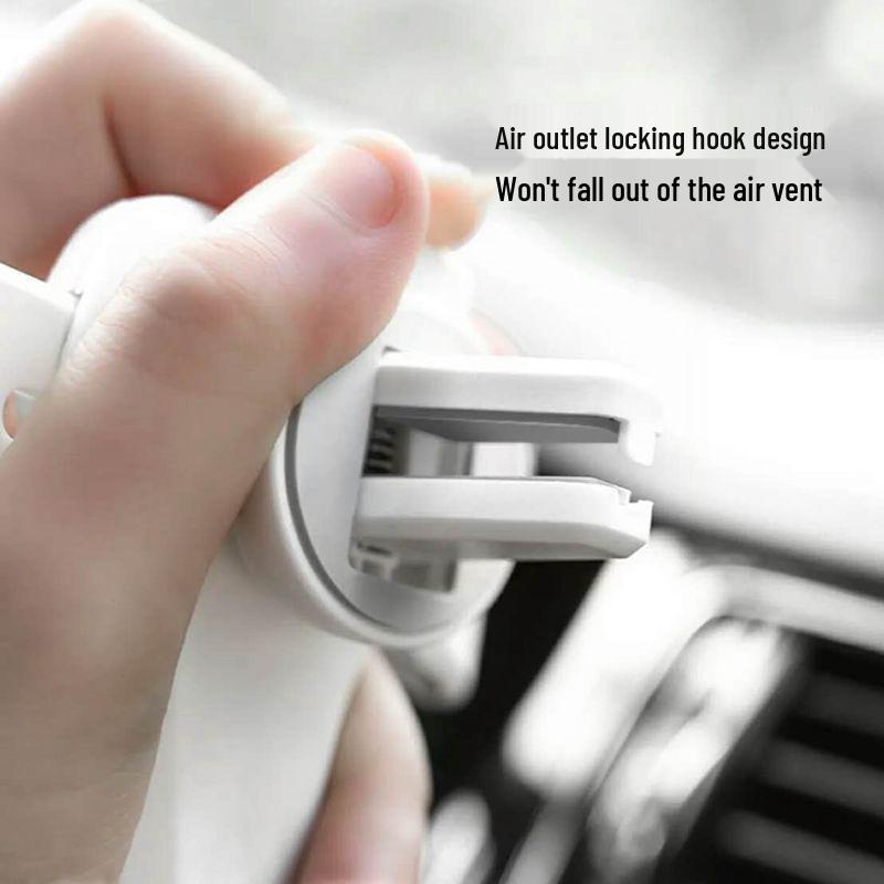 Gravity-Activated Car Phone Holder, Automatic Lock for Air Vent Mount