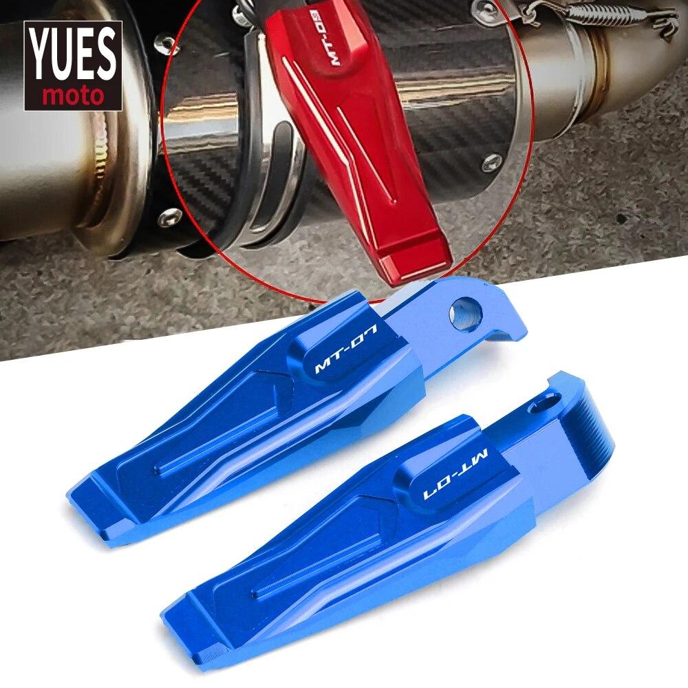 Мотоциклетные аксессуары CNC задние пассажирские подножки подножки для Yamaha MT07 2015-2017 2018 2022 MT 07