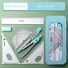 7 Pcs Blue Compass Ruler Learning Tools Math Drawing Set for Students YSX