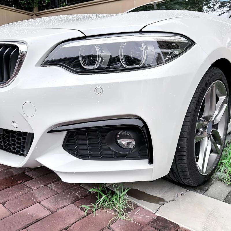 Pair Front Bumper Lip Splitter Side Spoiler For BMW F22 F23 F87 M2 M Sport 2014-2022 Fog Lamp Cover Trim