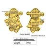 999 Pure Gold Princess Lucky Mobile Phone Sticker – Brings Prosperity and Happiness