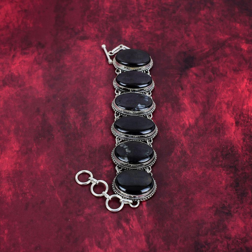 Браслет из сугилита, ювелирные изделия из цельного серебра 925 пробы с драгоценными камнями, браслет ручной работы на День матери