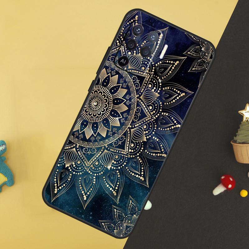 Роскошный художественный чехол с золотой фольгой для Oppo A96 A76 A16 A17 A57 A60 A40 A80 A18 A38 A58 A78 A98 A15 A54 A74 A94 A6 A5 Pro