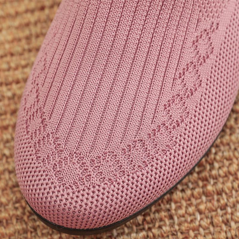 Очень большие женские дышащие кроссовки из сетки Flyknit для весны и лета, для мам среднего и пожилого возраста