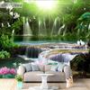 Waterfall Landscape Forest Mural Natural Scenery Wallpaper, Living Room TV Sofa Wall Bedroom Home Decor Wall Mural