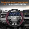Nlzh6 Для Toyota Чехол на руль из перфорированной кожи с текстурой под карбон Chr Yaris Auris Corolla Rav4 Land Cruiser Prado Hilux